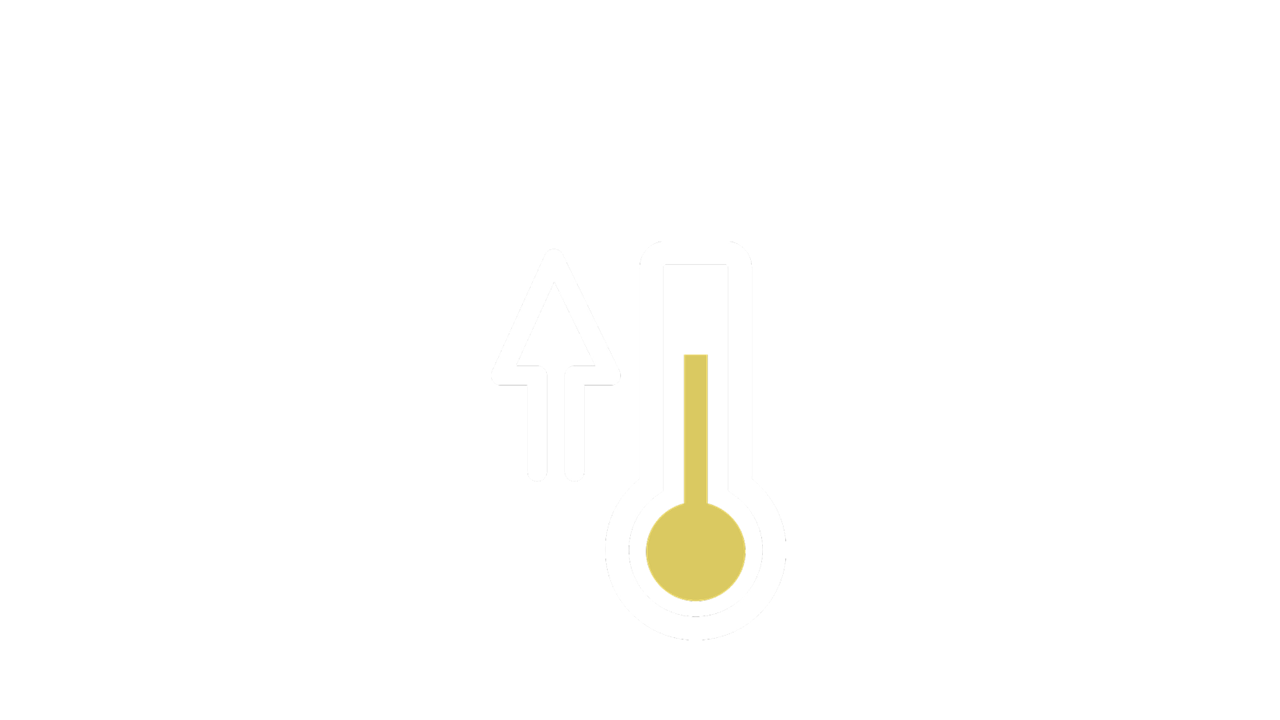 Temperature rising icon